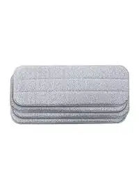 Cady One 4-Piece Replacement Mop Set Grey 35X13cm