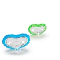 مجموعة من 2 لهاية لتقويم الأسنان من مانشكين، باللون الأخضر والأزرق