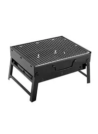 Generic Folding Outdoor Barbeque Grill -Black 36X10.5X28cm