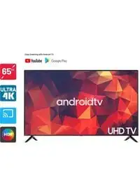 Dansat 65-Inch Ultra HD 4K Smart Android TV With Wall Mount, DTD6521BU/DTD65BU, Black