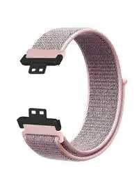 حزام بديل من النايلون من Fitme لساعة Huawei Watch Fit، وردي