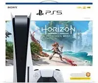 Sony Playstation 5 Disc Console, KSA Version, With PS5 Horizon Forbidden West DLC