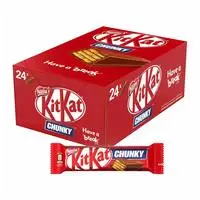 Nestle KitKat Chunky Chocolate Wafer Bar 40g Pack of 24