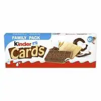 Kinder Cards Chocolate Waffer 25.6g Pack of 10