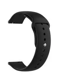 Fitme Clip Silicone Band For 22mm Smartwatch, Black