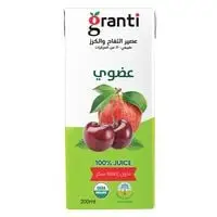 Granti Organic No Added Sugar Cherry And Apple Fruit Juice 200ml