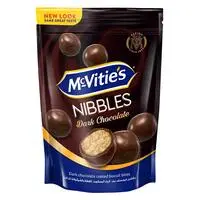 McVities Digestive Nibbles Dark Chocolate Biscuit Balls 110g
