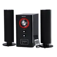 Krypton High Power 2.1 Professional Speaker - Multimedia Speaker System With Subwoofer - USB/SD/FM/BT/ - Speakers For Computers, Laptop, TV, Tablet, Music Player - Remote Controller, 2 Years Warranty