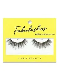 Kara Beauty Fabulashes 3D Faux Mink Eyelashes - A133 Black