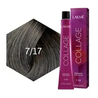 Lakme Collage Cream Hair Colour 7/17 Blue Ash Medium Blonde 60ml