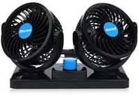 Generic Mitchell Car Vehicle Cooling Air Fan Rotation 12V Low Noise 2 Speed Adjust