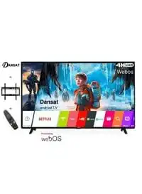 Dansat 50-Inch Ultra HD 4K Smart WebOS TV With Wall Mount Black & Magic Remote - DTD5023UW