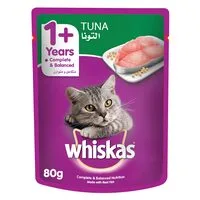 Whiskas Wet Cat Food, Tuna, Pouch 80g