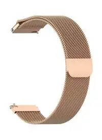 Fitme Stainless Steel Replacement Strap For Polar Vantage M And Grit X, Rose Gold