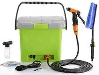 Generic 18 Liter Portable High Pressure Automatic Car/Bike Washer-Green Car Washing Car Cleaning Kits