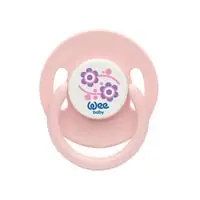 Wee Baby Round Teat Soother 857 Pink 18M+