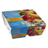 Carrefour Classic' No Added Apple And Banana Compote 100g x Pack of 4