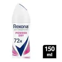 REXONA Women Antiperspirant Deodorant Spray, 72 Hour Sweat & Odor Protection, Powder Dry, With Motionsense Technology, 150ml