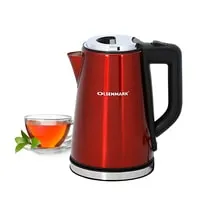 Olsenmark Cordless Electric Stainless Steel Kettle, 1.7L - Cordless Kettle - Concealed Heating Element - Boil-Dry Protection - Auto Turn Off Switch And Indicator Light - 2200W, 2 Years Warranty