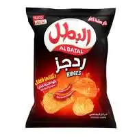 Al Batal Ridges Hot Shatta Flavour Potato Chips 155g