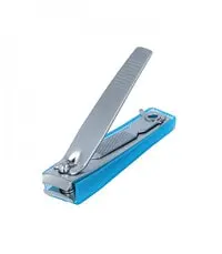 Nippes Stainless Steel Nail Clipper 556B, Silver & Blue