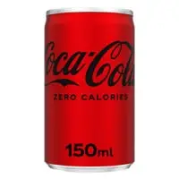 كوكا كولا مشروب غازي خالي من السعرات الحرارية علبة 150 مل
