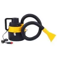 Portable Wet And Dry Car Vacuum Cleaner Auto Hoover Air Pump 12V Yellow 90W