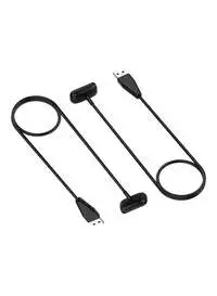 Fitme 2-Pack Of Charging Cable For Fitbit Luxe And Fitbit Charge 5, Black
