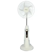 Olsenmark Rechargeable Stand Fan With LED Light And Remote Control, 5.97Kg, 38W, OMF1784, White