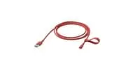 USB-A to lightning, red, 1.5 m