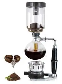 Mibru Coffee Maker Siphon Tea Japanese Style Syphon Pot Vacuum Coffee Maker Machine Glass Type 3 Cup