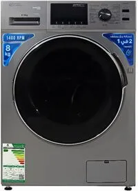 General Supreme Washing Machine Automatic Front Load 8Kg, 4 Kg Dry, Silver (Installation Not Included)
