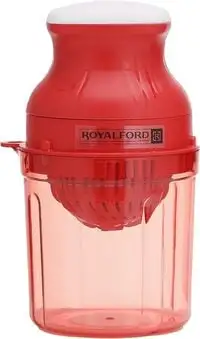 Royalford 2-In-1 Manual Juicer, 650ml Pet Container, Rf11038, Citrus Juicer, Manual Juicer, Lemon Squeezers, Hand Press Juicer, Juicer With Strainer & Container
