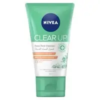 NIVEA Face Wash Deep Pore Cleanser, Clear Up with Sea Salt, Salicylic & Hyaluronic Acid, 50ml