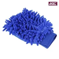 Generic 1Pcs Car Washing Microfiber Chenille Mitt Auto Cleaning Glove Dust Washer Car Accessories AGC Blue