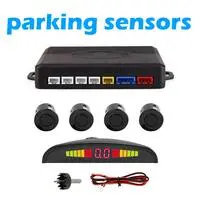 Generic Car Parking 4 Sensor Reverse Backup LED Back Light Display Radar Monitor Detector System