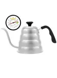Mibru 1200ml Coffee Maker 304 Stainless Steel Drip Kettle With Thermometer Home Use Barista Coffee Tool Silver
