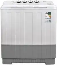 General Supreme Twin Tub Semi Automatic Washing Machine, 18 Kg Capacity, White/Grey (Installation Not Included)