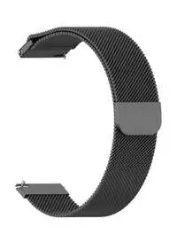 Fitme Stainless Steel Replacement Strap For Polar Vantage M And Grit X, Black