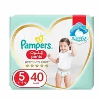 Pampers Premium Care Pants Diapers, Size 5, 12-18kg, Super Saver Pack, 40 Diapers 