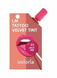 Voloria I'm Tattoo Velvet Tint 02 Spicy Red