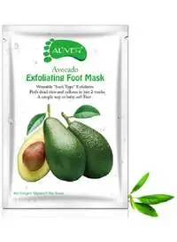Aliver Avocado Exfoliating Foot Peel Mask, White, 50G