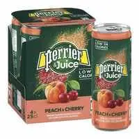 Perrier Peach And Cherry Juice 250ml Pack of 4