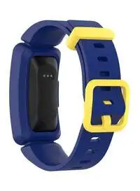 Fitme Replacement Band For Fitbit Ace 2 Watch, Night Sky/Neon Yellow