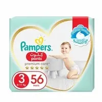 Pampers Premium Care Pants Diapers, Size 3, 6-11kg, Super Saver Pack, 56 Diapers 