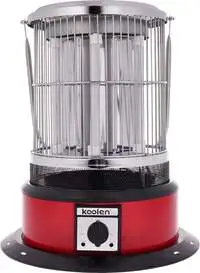 Koolen Electric Heater Round Design 6 Tubes Round Design 2000W, Red & Black
