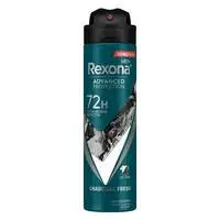 REXONA MEN  Antiperspirant Deodorant Spray, 72 Hour Sweat & Odor Protection*, Charcoal Fresh, With Motionsense Technology, 150ml