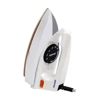 Geepas GDI7729 1200W Automatic Dry Iron - 60 Micron Teflon Sole Plated, Big Fabric Guide & Pilot Indicator, Overheat Protection