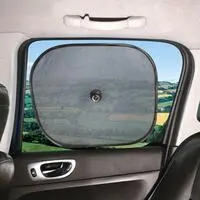 Car Sun Shade Rear Window Sunshade Cover Mesh Visor Shield Screen Interior Accessories 2 pcs
