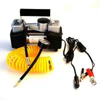 Portable Car Air Compressor 12 volt double cylinder Electric heavy duty Tire Inflator